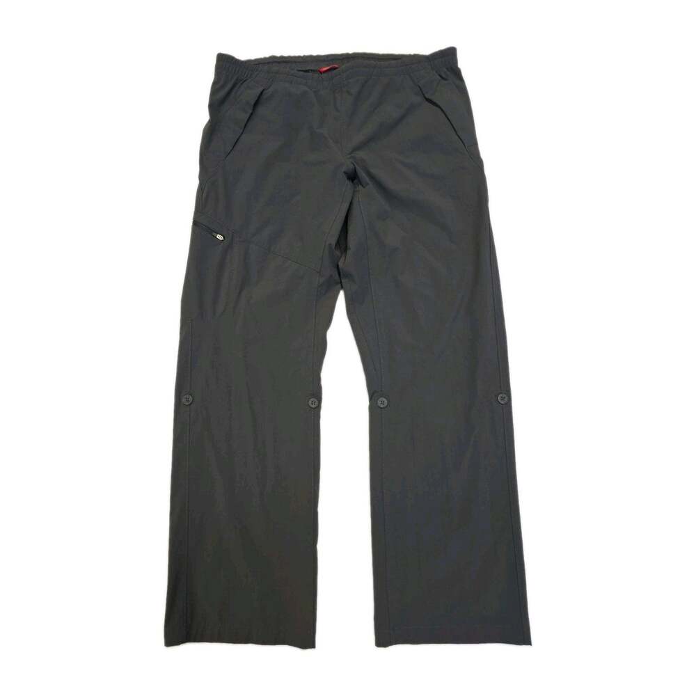 The North Face Womens Size L Large Aphrodite Hiking Pants Gray Stretch Roll Up